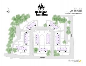 Bearfoot Landing Apartments Site Map